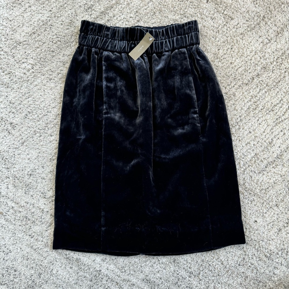 NWT JCrew Crushed Velvet Pencil Skirt